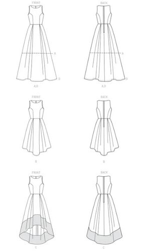 Patroon jurk - McCalls M8060 Size A5